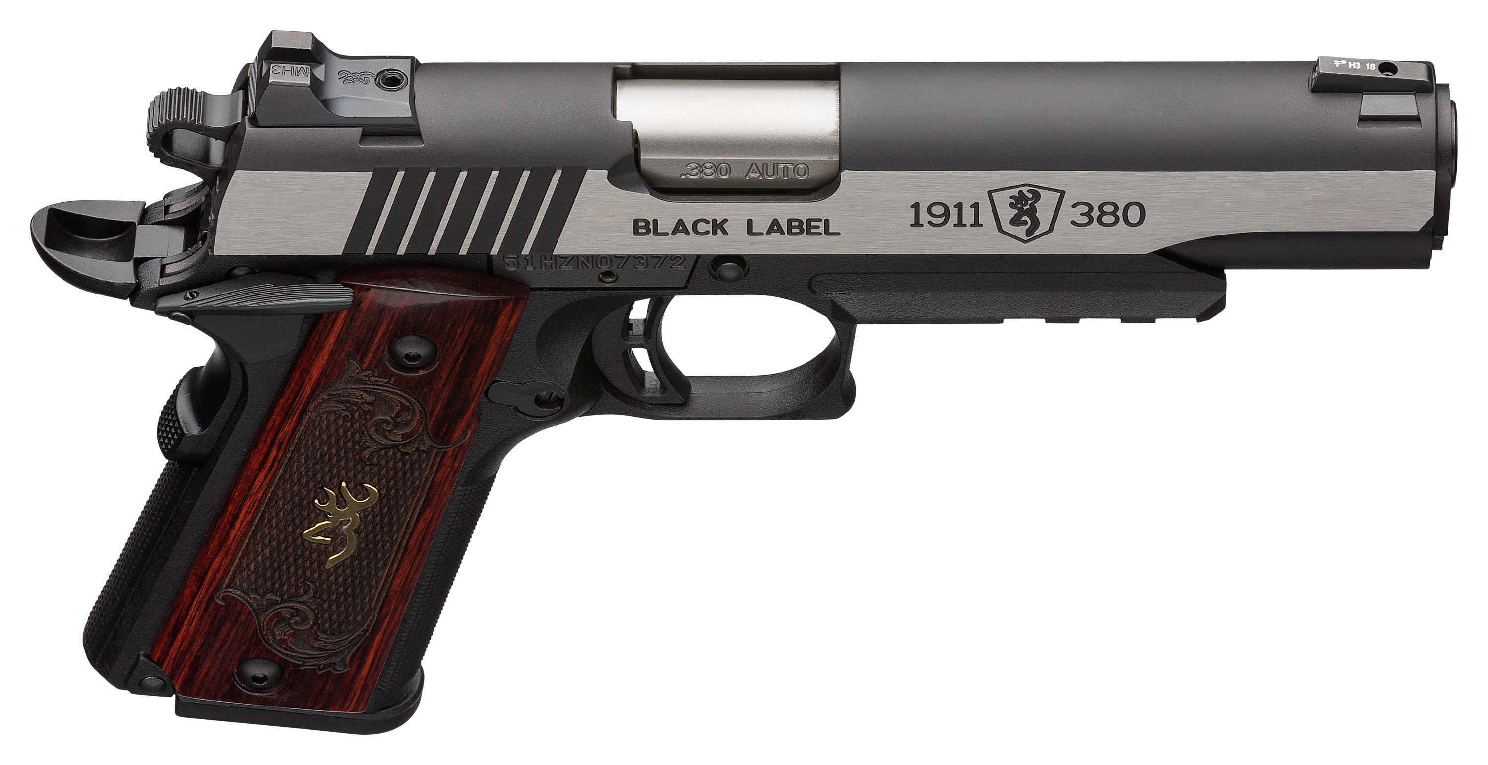 1911 380 Black Label Medallion Pro With Rail 